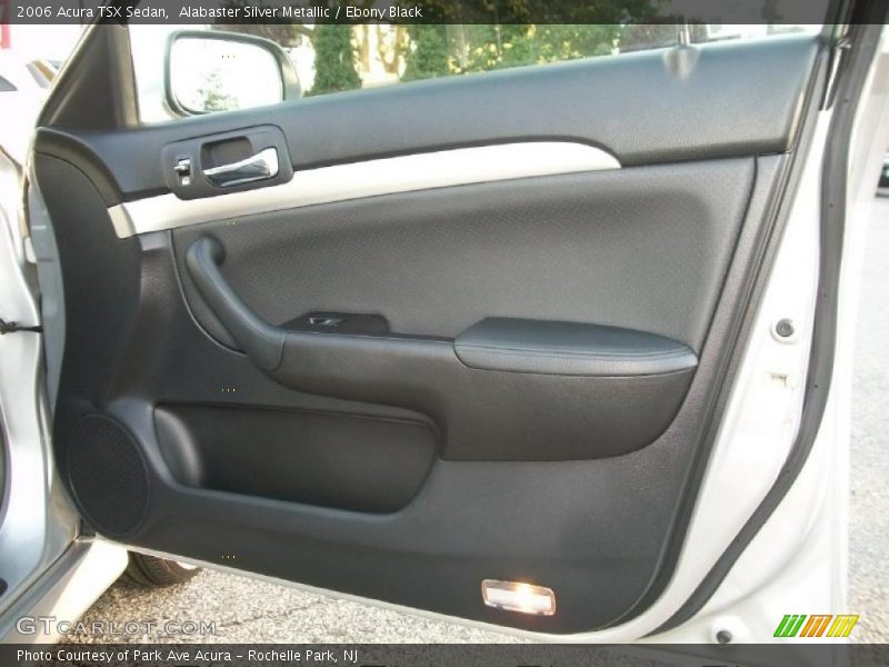 Alabaster Silver Metallic / Ebony Black 2006 Acura TSX Sedan