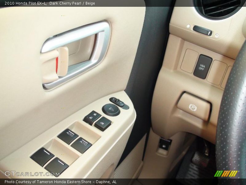 Dark Cherry Pearl / Beige 2010 Honda Pilot EX-L