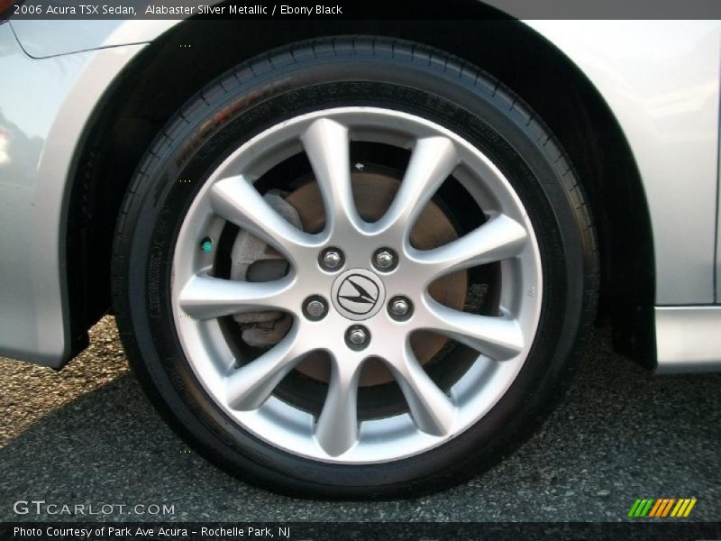 Alabaster Silver Metallic / Ebony Black 2006 Acura TSX Sedan
