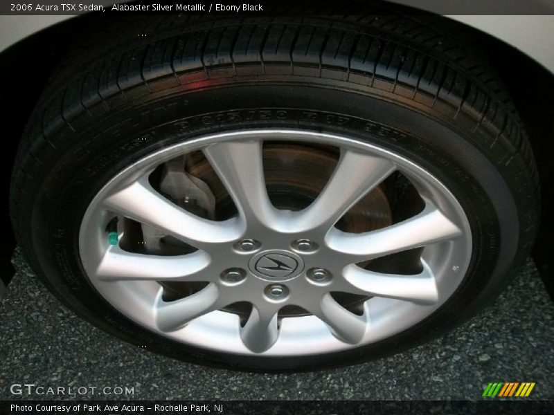 Alabaster Silver Metallic / Ebony Black 2006 Acura TSX Sedan