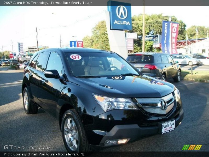 Formal Black Pearl / Taupe 2007 Acura MDX Technology