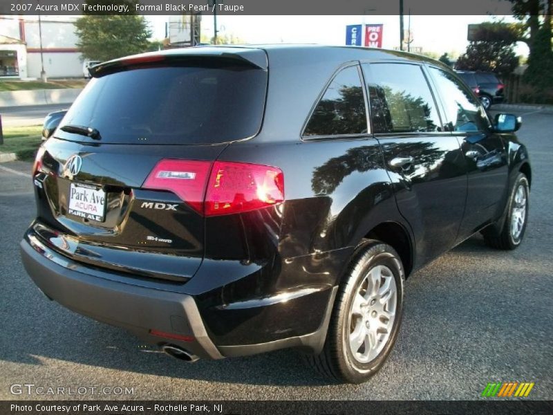 Formal Black Pearl / Taupe 2007 Acura MDX Technology