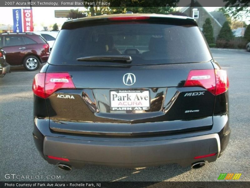 Formal Black Pearl / Taupe 2007 Acura MDX Technology