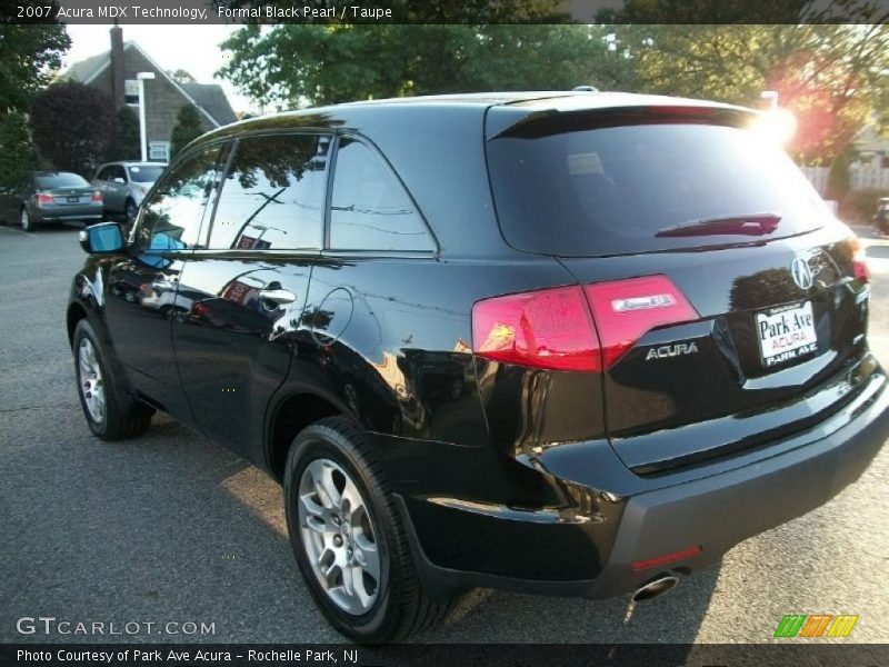 Formal Black Pearl / Taupe 2007 Acura MDX Technology