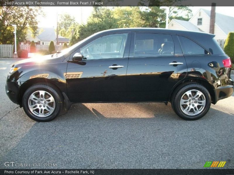 Formal Black Pearl / Taupe 2007 Acura MDX Technology