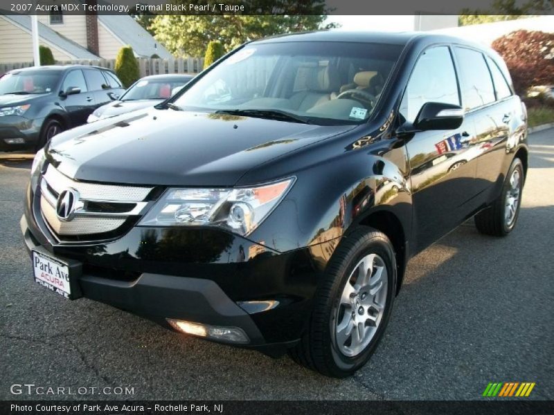 Formal Black Pearl / Taupe 2007 Acura MDX Technology
