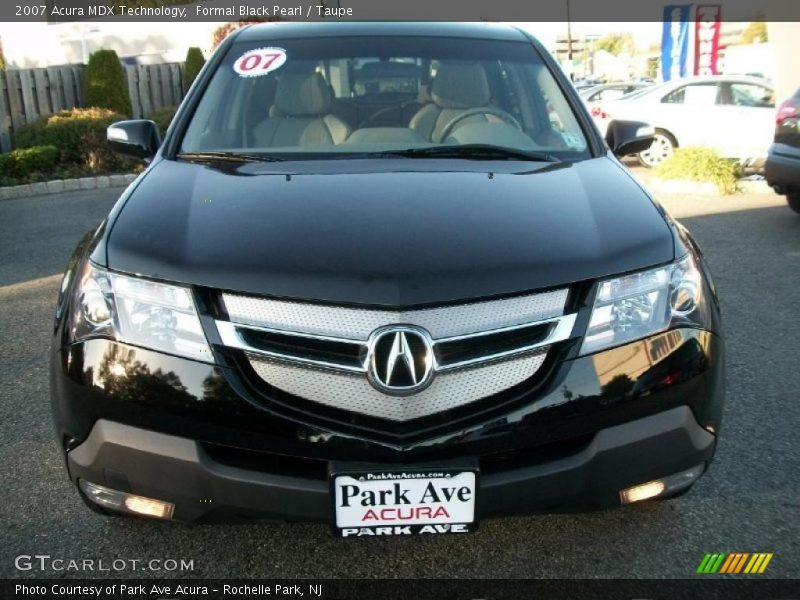 Formal Black Pearl / Taupe 2007 Acura MDX Technology
