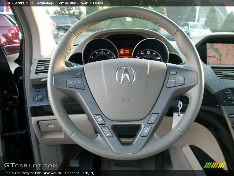 Formal Black Pearl / Taupe 2007 Acura MDX Technology