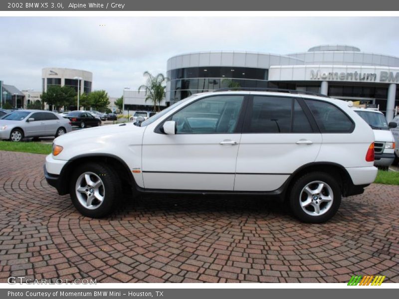Alpine White / Grey 2002 BMW X5 3.0i