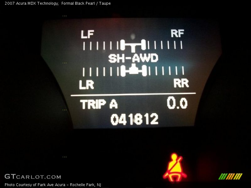 Formal Black Pearl / Taupe 2007 Acura MDX Technology