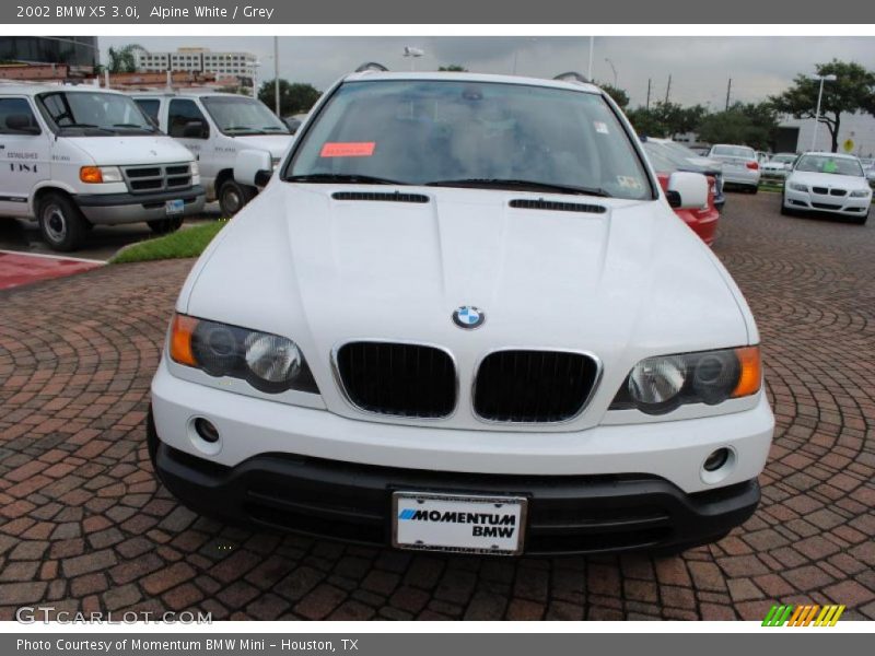 Alpine White / Grey 2002 BMW X5 3.0i