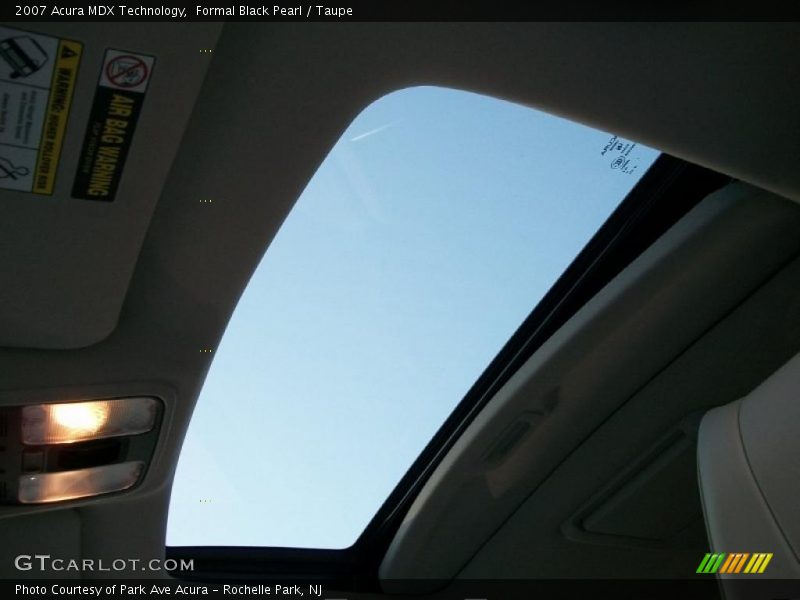 Formal Black Pearl / Taupe 2007 Acura MDX Technology