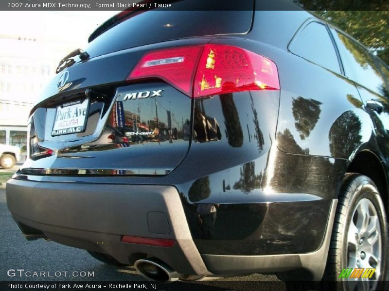 Formal Black Pearl / Taupe 2007 Acura MDX Technology