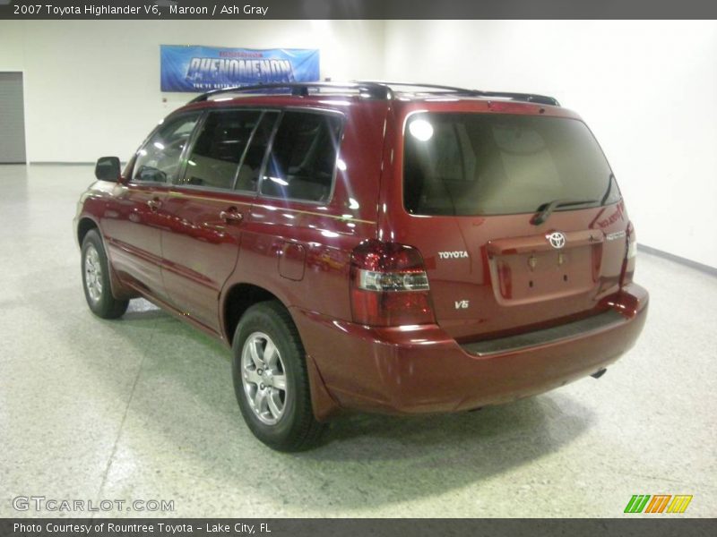 Maroon / Ash Gray 2007 Toyota Highlander V6