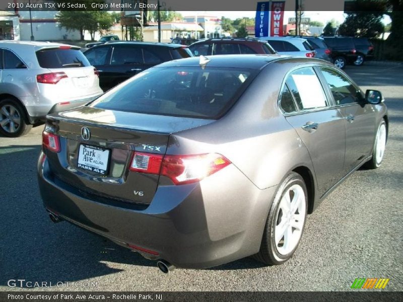 Grigio Metallic / Ebony 2010 Acura TSX V6 Sedan