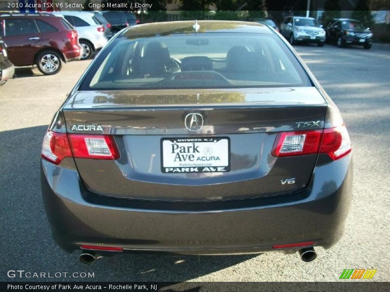 Grigio Metallic / Ebony 2010 Acura TSX V6 Sedan