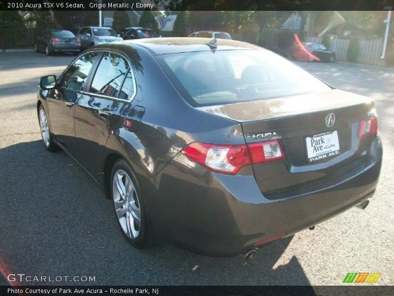 Grigio Metallic / Ebony 2010 Acura TSX V6 Sedan