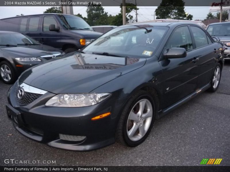 Steel Gray Metallic / Black 2004 Mazda MAZDA6 s Sedan