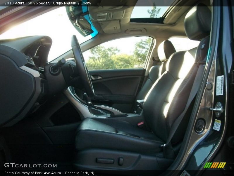 Grigio Metallic / Ebony 2010 Acura TSX V6 Sedan