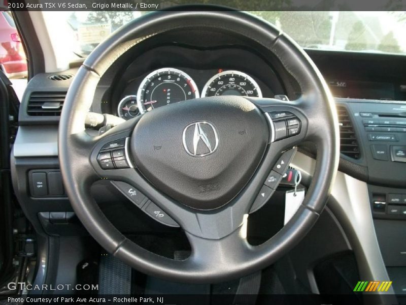 Grigio Metallic / Ebony 2010 Acura TSX V6 Sedan