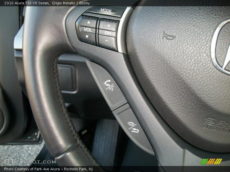 Grigio Metallic / Ebony 2010 Acura TSX V6 Sedan