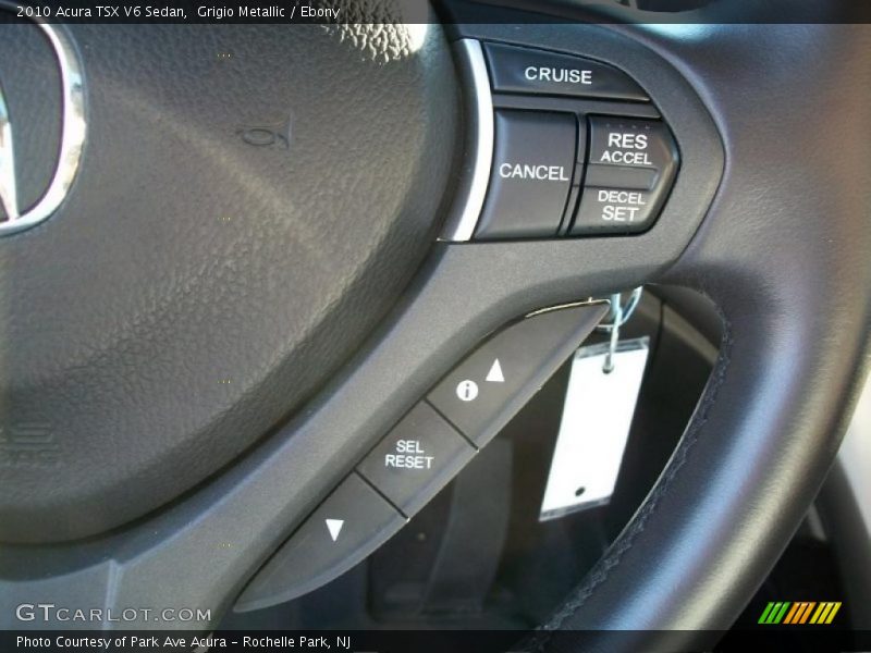 Grigio Metallic / Ebony 2010 Acura TSX V6 Sedan