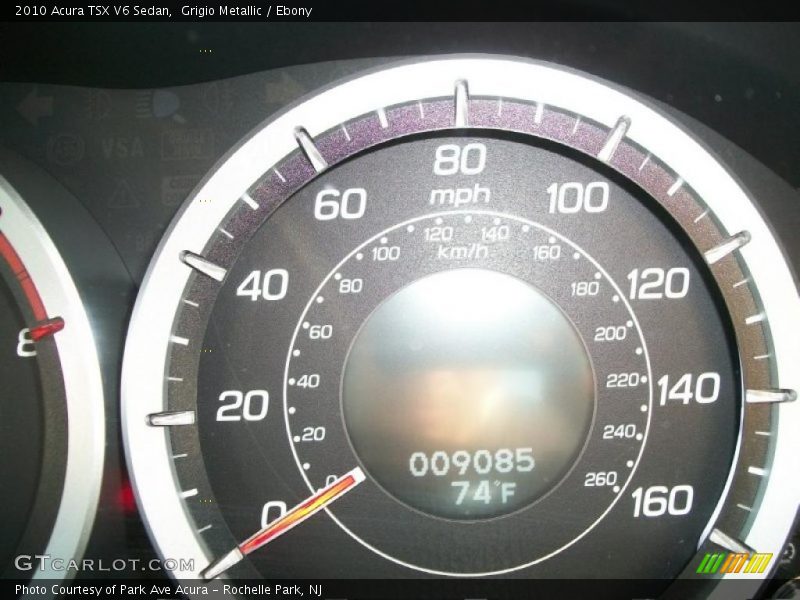 Grigio Metallic / Ebony 2010 Acura TSX V6 Sedan