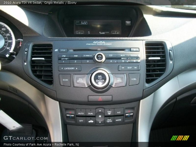 Grigio Metallic / Ebony 2010 Acura TSX V6 Sedan