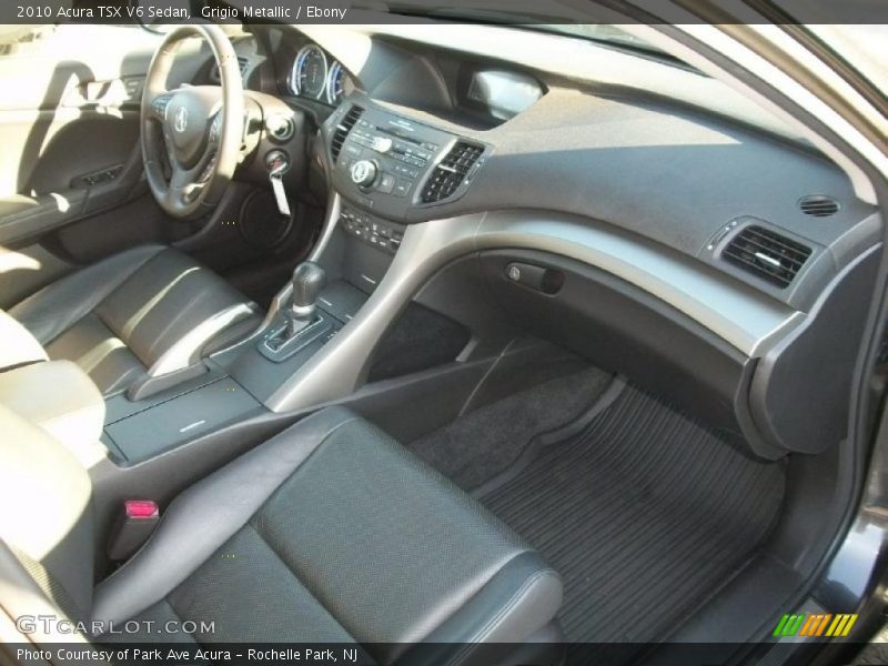 Grigio Metallic / Ebony 2010 Acura TSX V6 Sedan