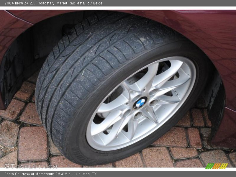 Merlot Red Metallic / Beige 2004 BMW Z4 2.5i Roadster