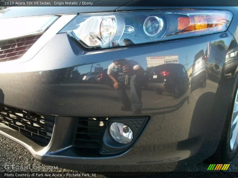 Grigio Metallic / Ebony 2010 Acura TSX V6 Sedan