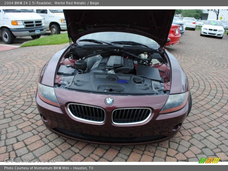 Merlot Red Metallic / Beige 2004 BMW Z4 2.5i Roadster