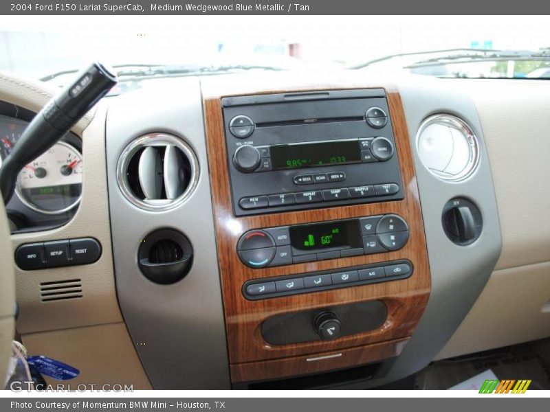 Medium Wedgewood Blue Metallic / Tan 2004 Ford F150 Lariat SuperCab