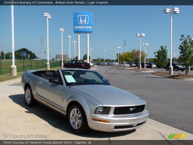 Brilliant Silver Metallic / Light Graphite 2009 Ford Mustang V6 Convertible