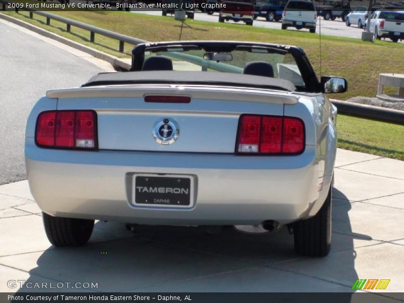 Brilliant Silver Metallic / Light Graphite 2009 Ford Mustang V6 Convertible