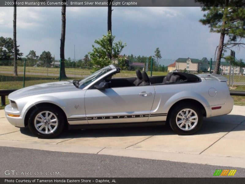 Brilliant Silver Metallic / Light Graphite 2009 Ford Mustang V6 Convertible