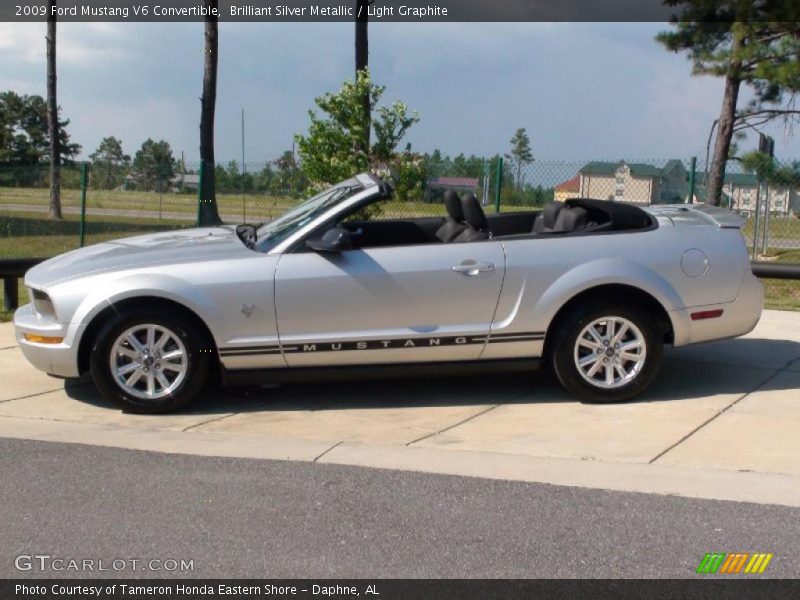 Brilliant Silver Metallic / Light Graphite 2009 Ford Mustang V6 Convertible