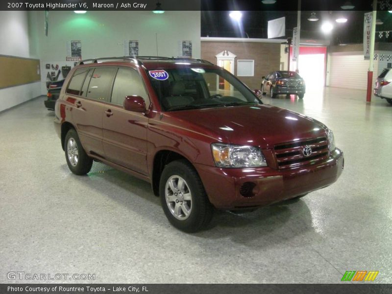 Maroon / Ash Gray 2007 Toyota Highlander V6