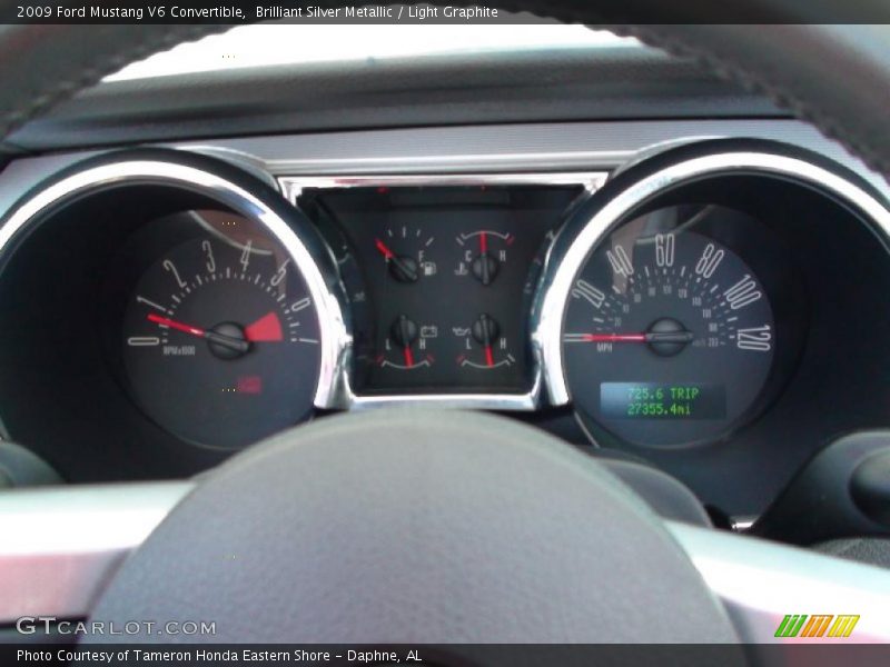 Brilliant Silver Metallic / Light Graphite 2009 Ford Mustang V6 Convertible