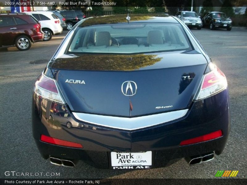 Royal Blue Pearl / Taupe/Ebony 2009 Acura TL 3.7 SH-AWD