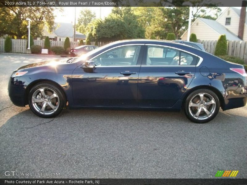 Royal Blue Pearl / Taupe/Ebony 2009 Acura TL 3.7 SH-AWD
