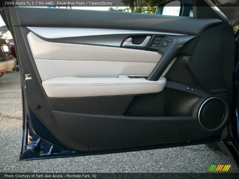 Royal Blue Pearl / Taupe/Ebony 2009 Acura TL 3.7 SH-AWD