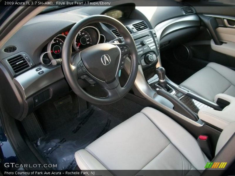 Royal Blue Pearl / Taupe/Ebony 2009 Acura TL 3.7 SH-AWD