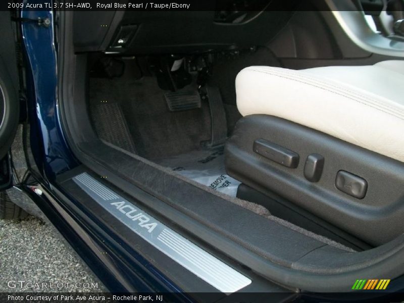 Royal Blue Pearl / Taupe/Ebony 2009 Acura TL 3.7 SH-AWD