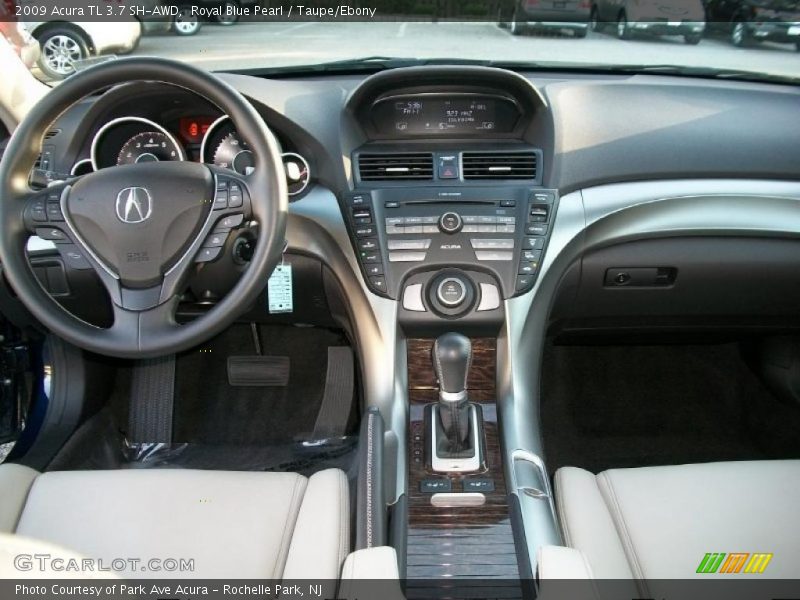Royal Blue Pearl / Taupe/Ebony 2009 Acura TL 3.7 SH-AWD