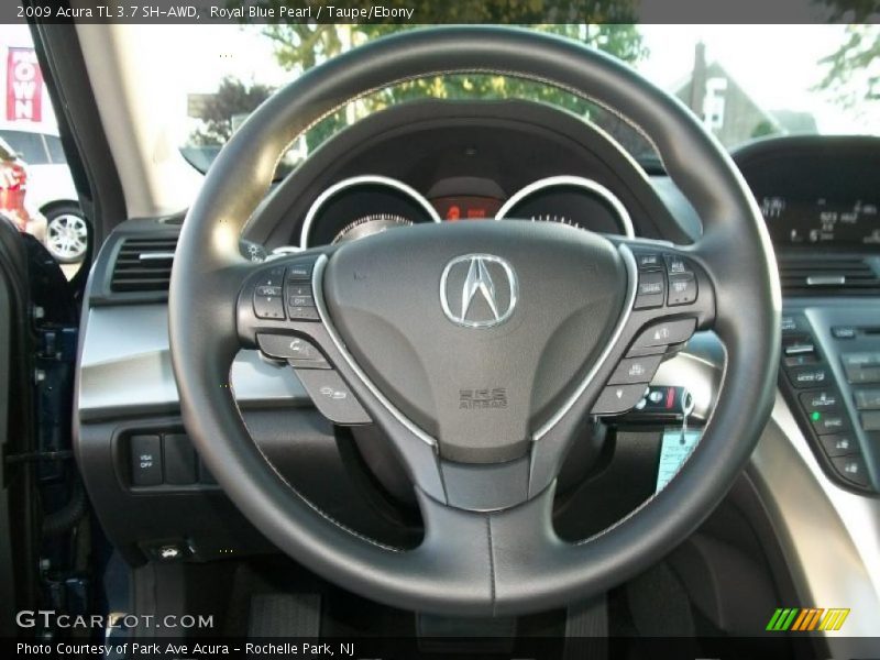 Royal Blue Pearl / Taupe/Ebony 2009 Acura TL 3.7 SH-AWD