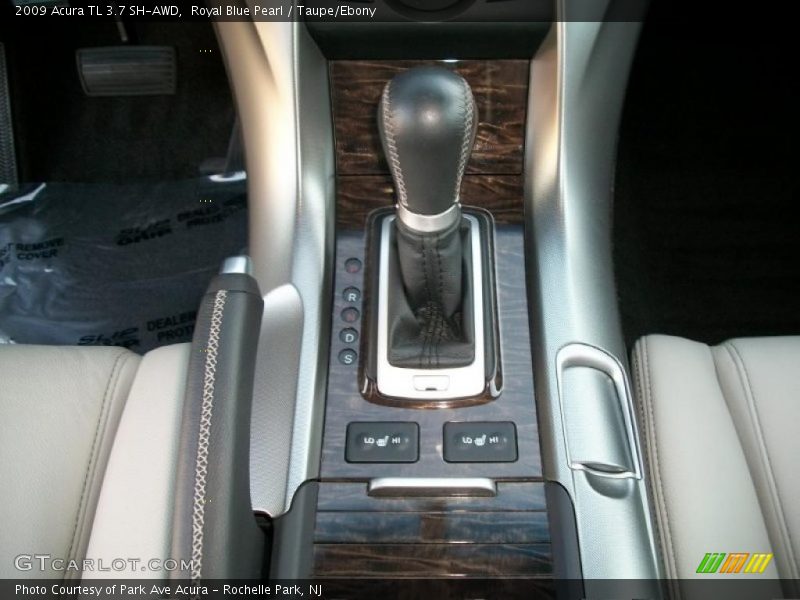 Royal Blue Pearl / Taupe/Ebony 2009 Acura TL 3.7 SH-AWD