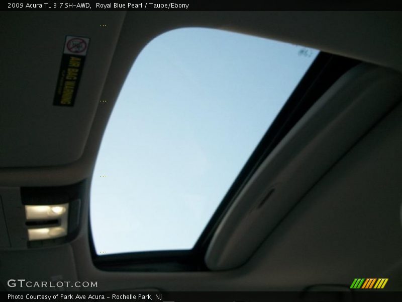 Royal Blue Pearl / Taupe/Ebony 2009 Acura TL 3.7 SH-AWD