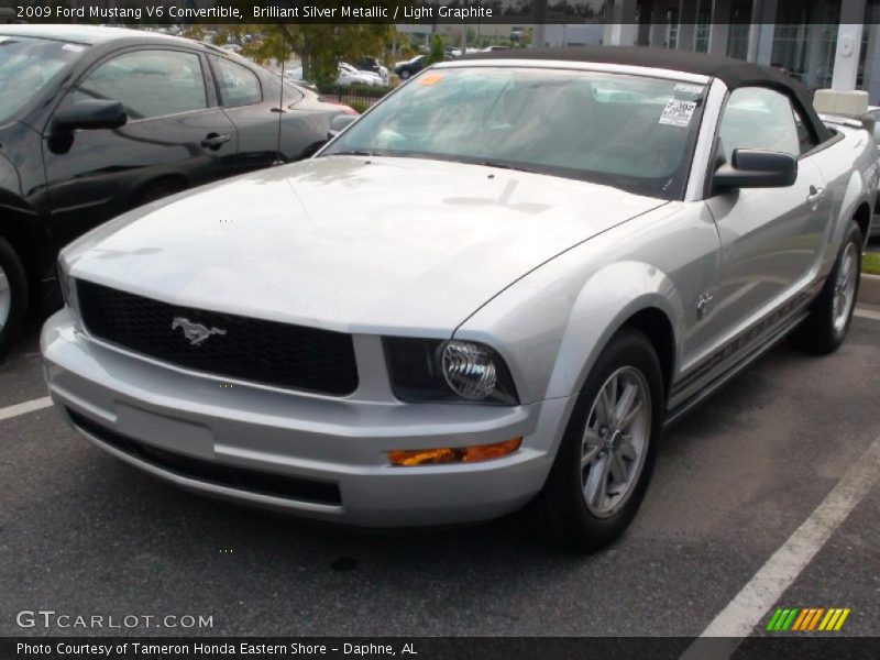 Brilliant Silver Metallic / Light Graphite 2009 Ford Mustang V6 Convertible
