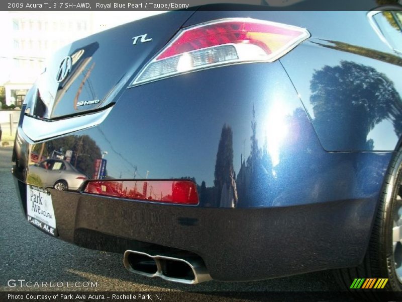 Royal Blue Pearl / Taupe/Ebony 2009 Acura TL 3.7 SH-AWD